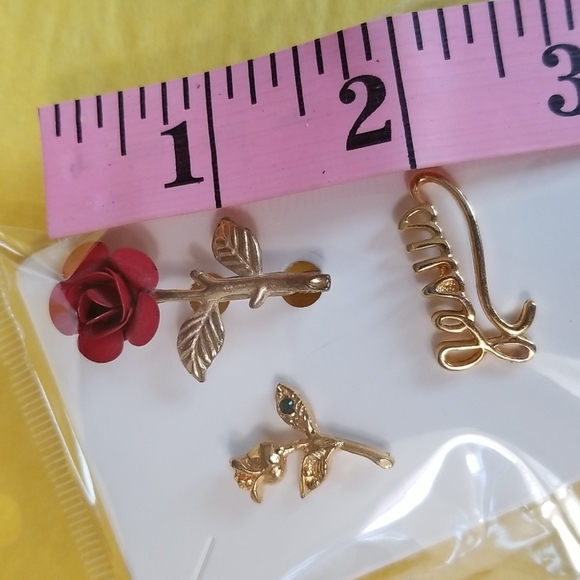 ROSES, JESUS, 3 LAPEL PINS Religious - Picture 2 of 4